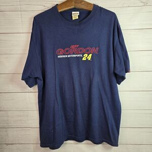 Vintage Chase Authentics Jeff Gordon Embroidered Y2K NASCAR Double Sided Tee XL